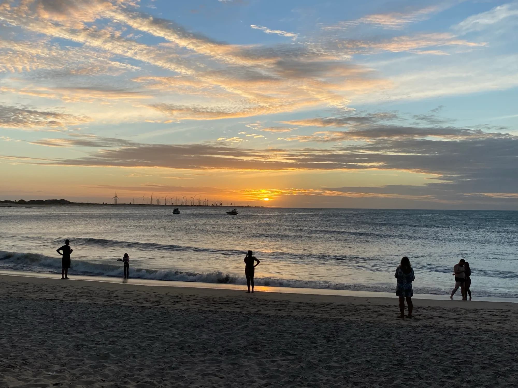 Finalizando o passeio com o pôr do sol em Tourinhos